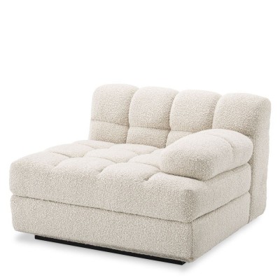 Canapea, Modul dreapta design elegant LUX Dean right, boucle crem