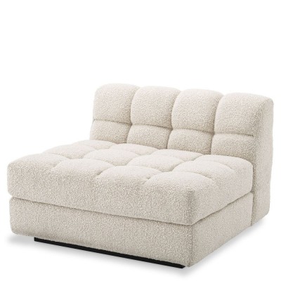 Canapea, Modul centru design elegant LUX Dean middle, boucle crem