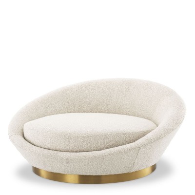 Canapea design LUX Duardo, boucle crem