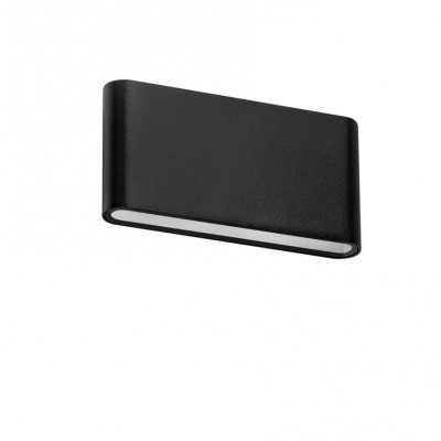 Aplica LED de perete exterior ambientala IP54 CREMONA M negru