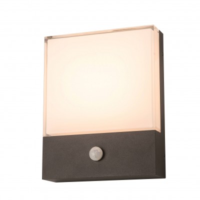 Aplica de perete LED exterior cu senzor de miscare IP54 CIVITA