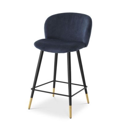 Scaun de bar design elegant LUX Counter Stool Volante, albastru