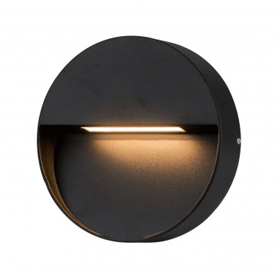 Aplica LED de exterior ambientala IP54 CASORIA ROUND negru