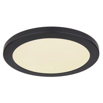 Plafoniera LED design modern, diametru 29,8cm, LASSE negru