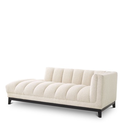 Canapea lounge design elegant LUX Ditmar Right, boucle crem