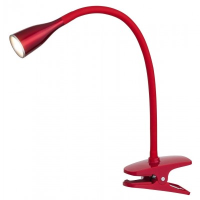 Veioza/Lampa LED cu clips/clema de birou Jeff rosie