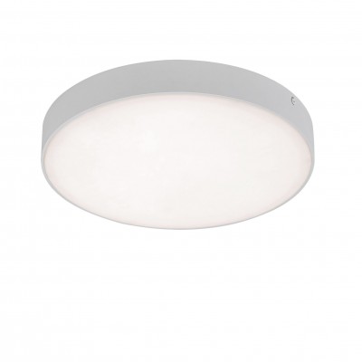 Plafoniera LED slim de exterior IP44 Tartu alb Ø17,5cm