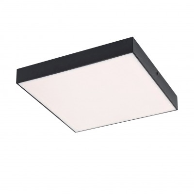 Plafoniera LED slim de exterior IP44 Tartu negru 17,5cm