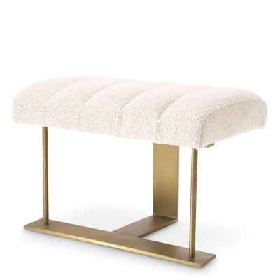 Taburete elegant design LUX McGuire, boucle crem