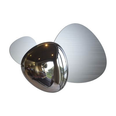 Aplica de perete LED design decorativ ambiental Jack-stone argintiu