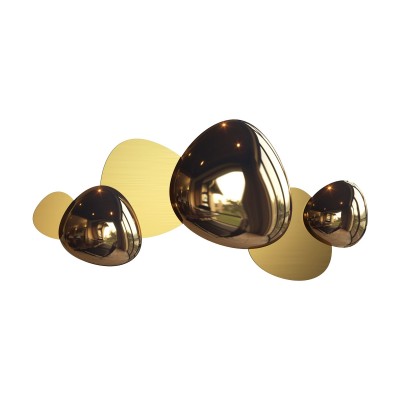 Aplica de perete LED design decorativ ambiental Jack-stone auriu