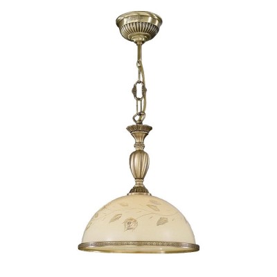 Lustra/Pendul din alama cu sticla decorata design italian D-28cm 6208