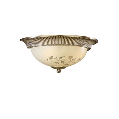 Aplica de perete din alama cu sticla decorata design italian 6208
