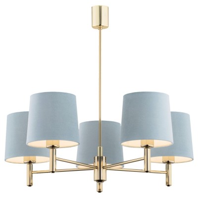 Candelabru modern design elegant PONTE 5L albastru