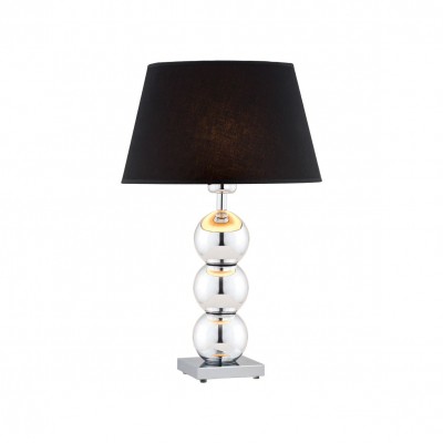 Veioza de masa moderna design elegant FUDZI crom/negru