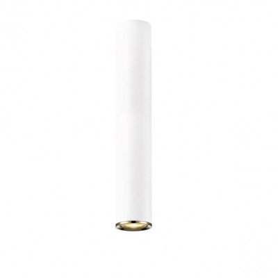 Spot aplicat design minimalist LOYA H-35cm, alb mat/ french gold