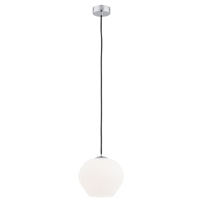 Pendul sticla design decorativ KALIMERA 20cm alb opal
