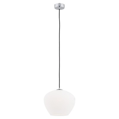 Pendul sticla design decorativ KALIMERA 24cm alb opal