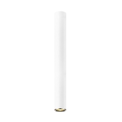 Spot aplicat design minimalist LOYA H-55cm, alb mat/ french gold