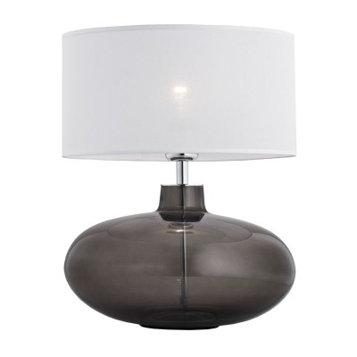 Lampa de masa moderna SEKWANA alb/fumuriu