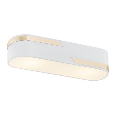 Plafoniera metalica design modern TONI 50cm alb/auriu