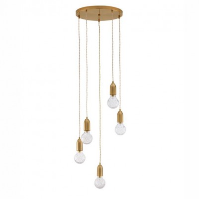 Lustra moderna cu 5 pendule design minimalist VEDA