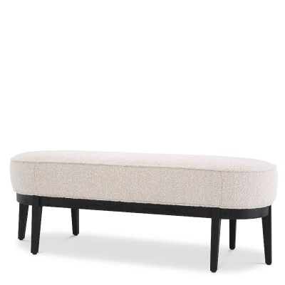 Bancheta eleganta design LUX Jarrett, Boucle crem