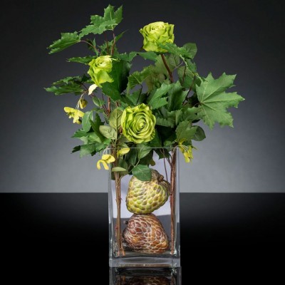 Aranjament floral mediu design LUX CANADIAN ROSES