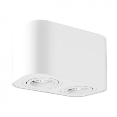 Plafoniera cu spoturi aplicate design minimalist Kobald alb mat