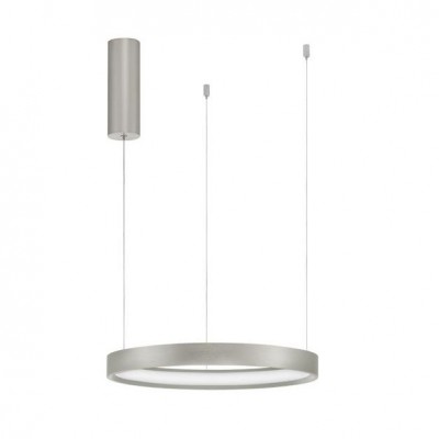Lustra LED suspendata design modern circular PERRINE D-40cm argintie