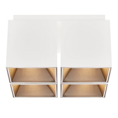 Corp aplicat cu 4 spoturi design modern ETHAN alb