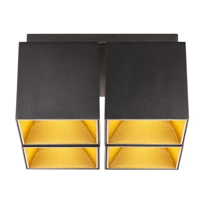Corp aplicat cu 4 spoturi design modern ETHAN negru