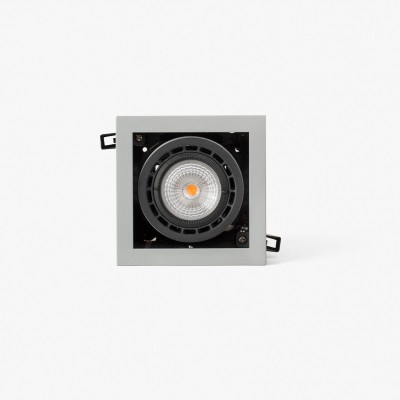 Spot LED incastrabil NANO COLIN-1 Grey recessed with frame 7-13W 2700K 20°