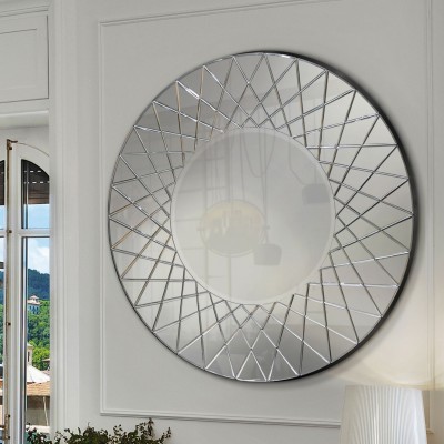 Oglinda decorativa rotunda Lennon Ø130cm