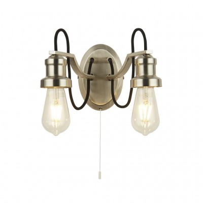 Aplica perete vintage stil industrial Olivia argintiu satinat