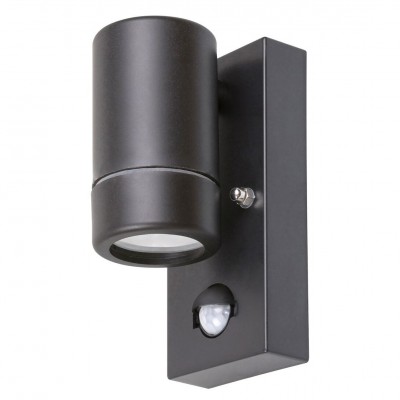 Aplica de perete exterior, cu senzor de miscare, protectie IP44, Medina negru