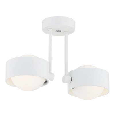 Plafoniera cu 2 spoturi design minimalist Massimo plus alb