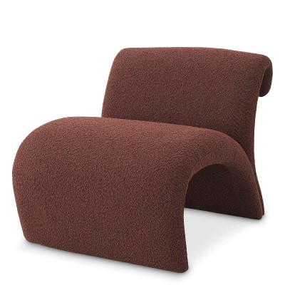 Fotoliu LUX design deosebit Vignola, boucle rouge