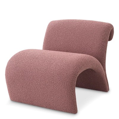 Fotoliu LUX design deosebit Vignola, boucle rose