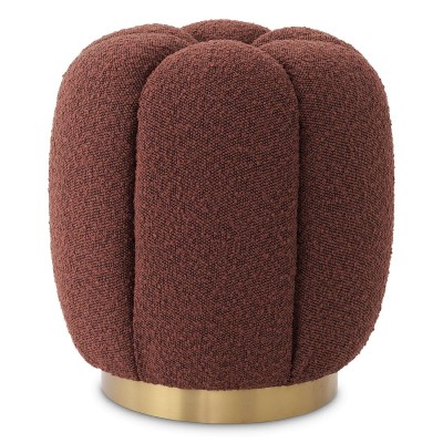 Taburete elegant design LUX Orchanic, Bouclé rouge