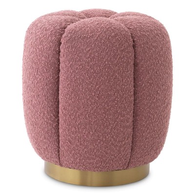 Taburete elegant design LUX Orchanic, Bouclé rose