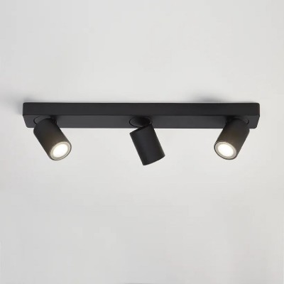 Corp aplicat cu 3 spoturi directionabile Moon 3 Bar, negru