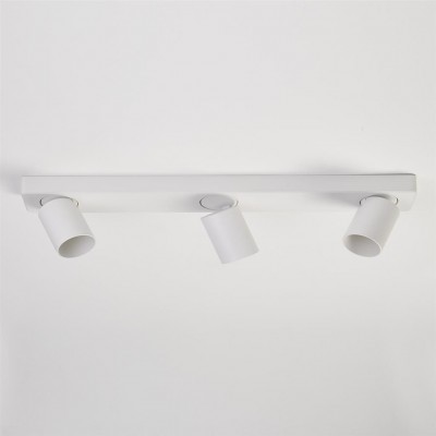 Corp aplicat cu 3 spoturi directionabile Moon 3 Bar, alb