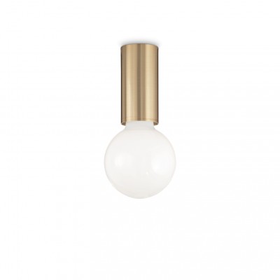 Plafoniera design minimalist PETIT PL1 OTTONE SATINATO