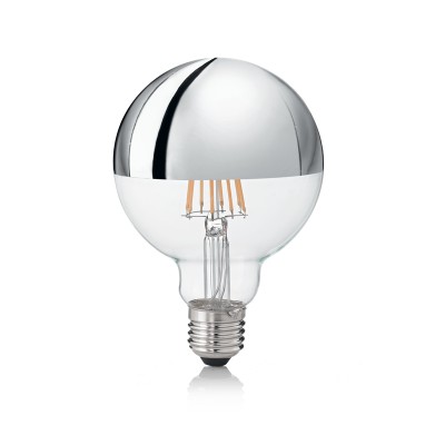 Bec LED E27 08W GLOBO D095 CROMO 3000K