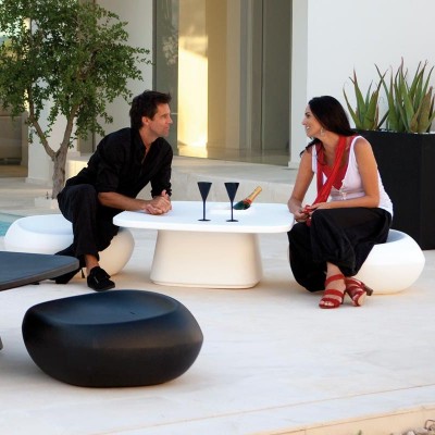 Taburete de exterior / interior design modern premium MOMA OTTOMAN