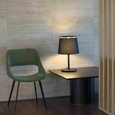 Lampa de masa / Veioza moderna design elegant SAVOY neagra