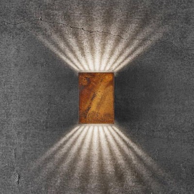 Aplica LED exterior cu iluminat up&down IP54 Fold 10 corten