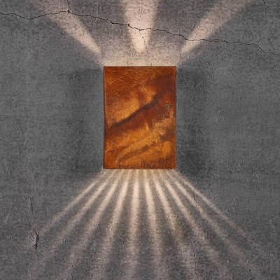 Aplica LED exterior cu iluminat up&down IP54 Fold 15 corten