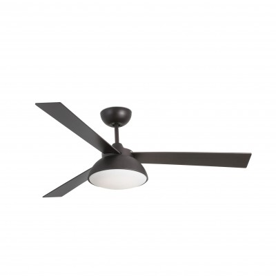 Lustra LED cu Ventilator si telecomanda design modern RODAS maro